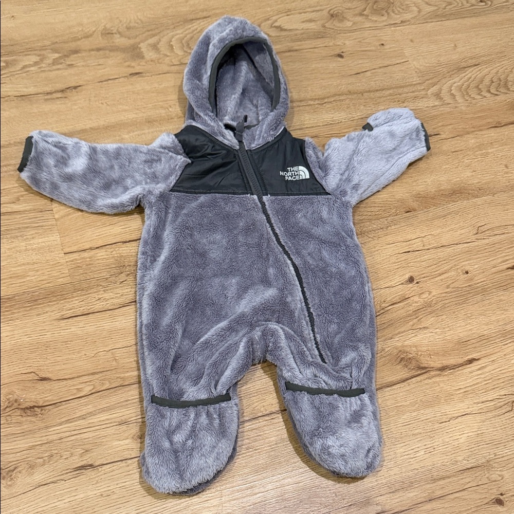 The North Face Charcoal and Black Kids Footie